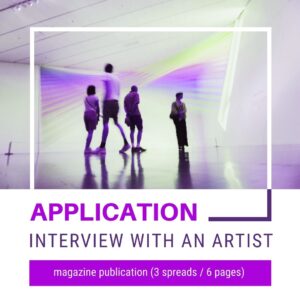 Personal interview - magazine publication